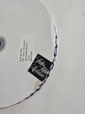 Saks Fifth Avenue Black & White Holiday Ribbon